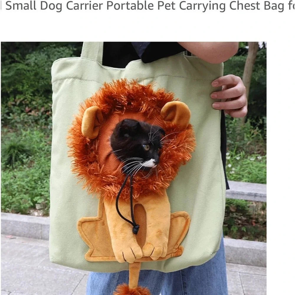 Pet Canvas Shoulder Bag - Picture 2 of 8